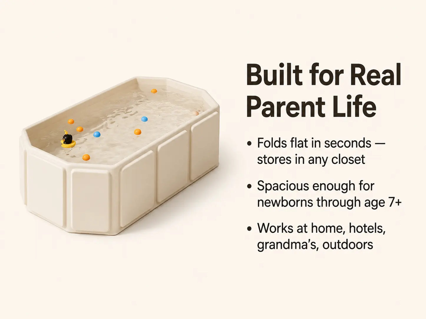 Portable Foldable Baby Bath Tub