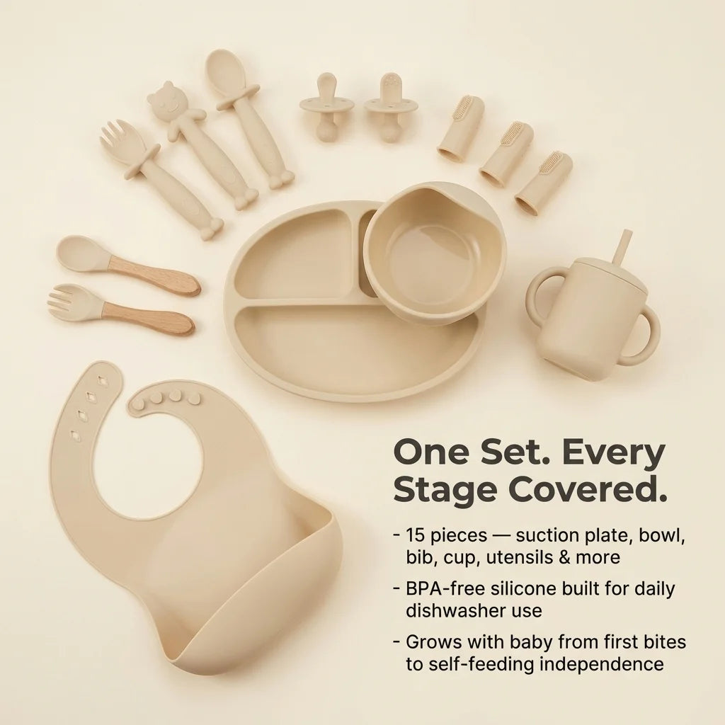 Silicone Baby Feeding Set
