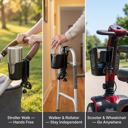 Universal Baby Stroller Cup Holder with Phone Mount