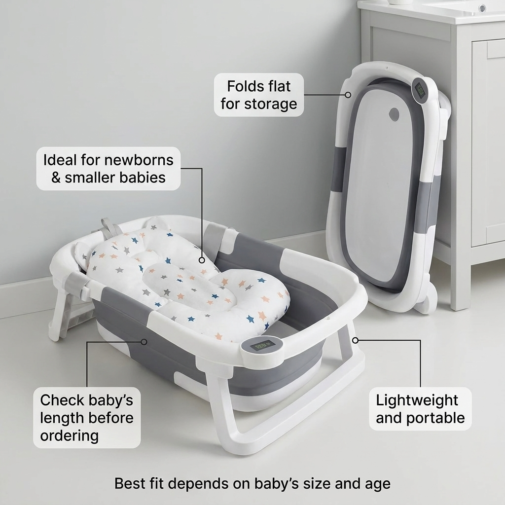 Baby Bath Tub- Safe & Cozy Bathing for Your Little One