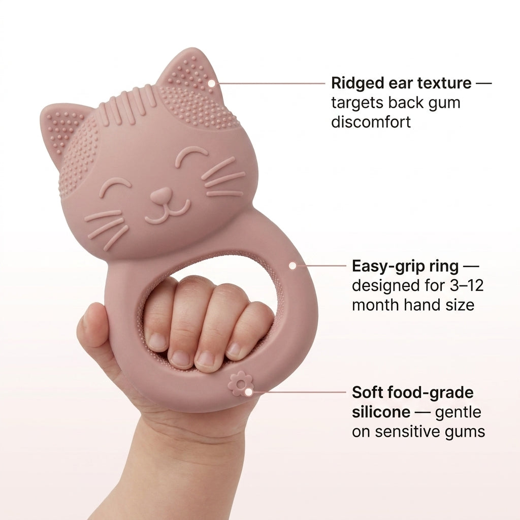 CuddleCat™ Baby Teether