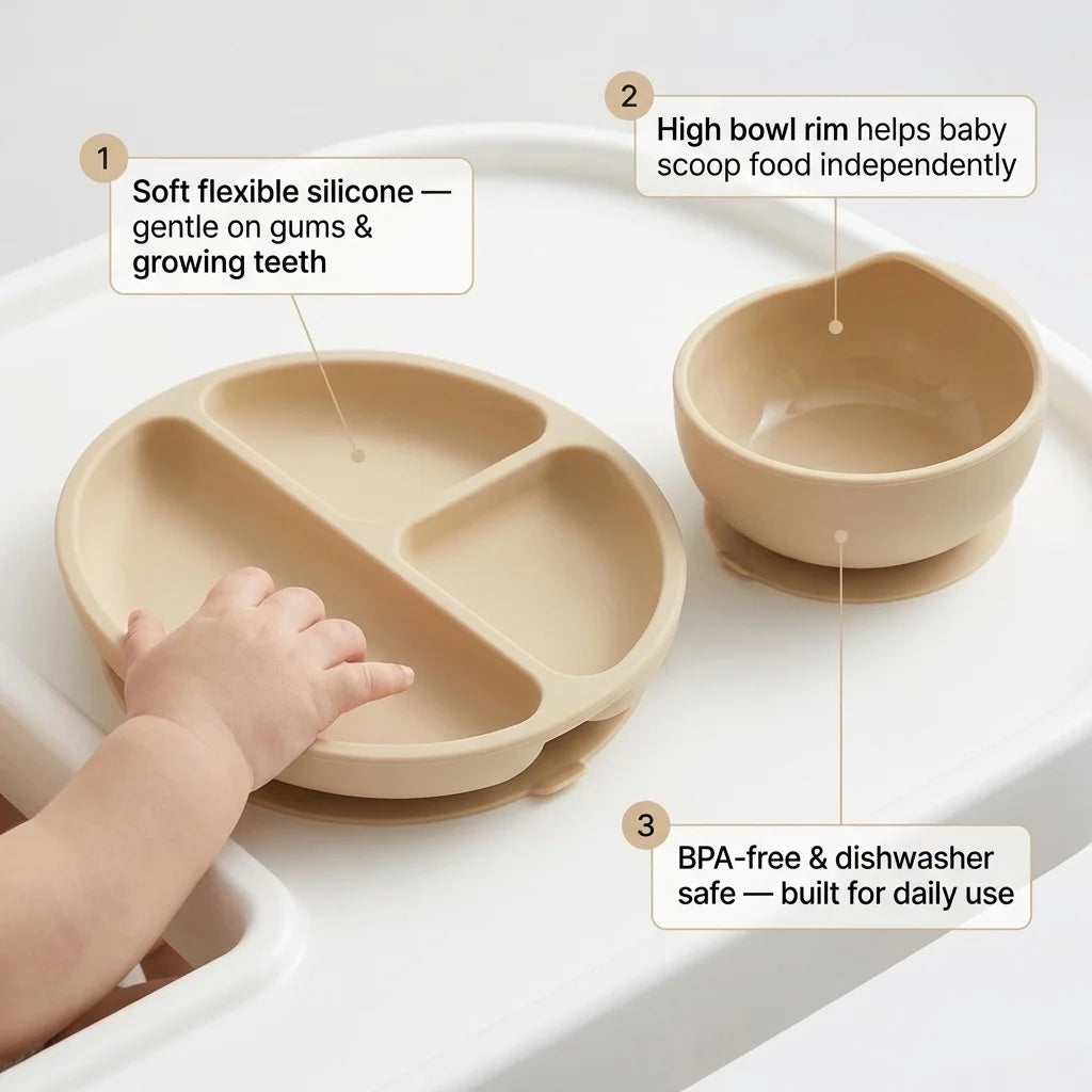 Silicone Baby Feeding Set