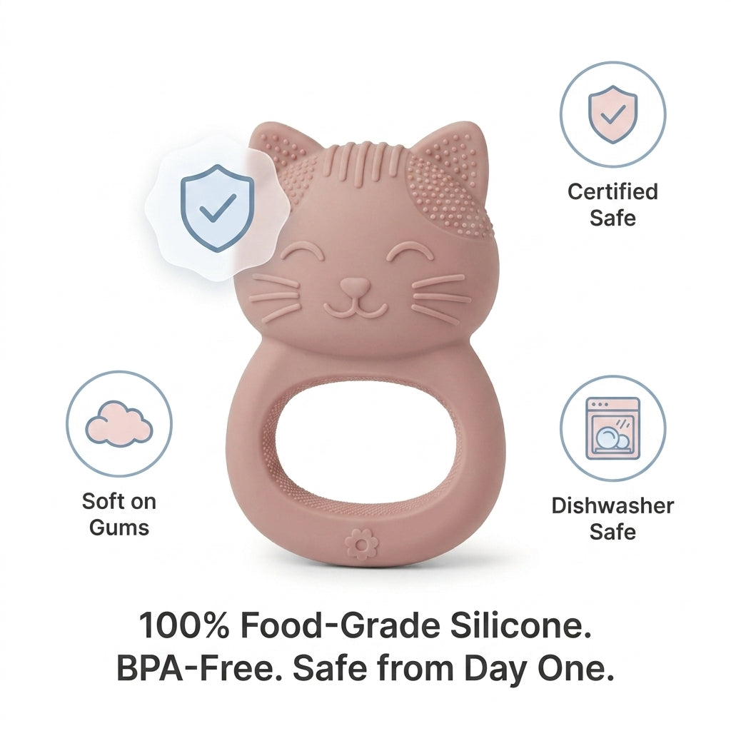 CuddleCat™ Baby Teether