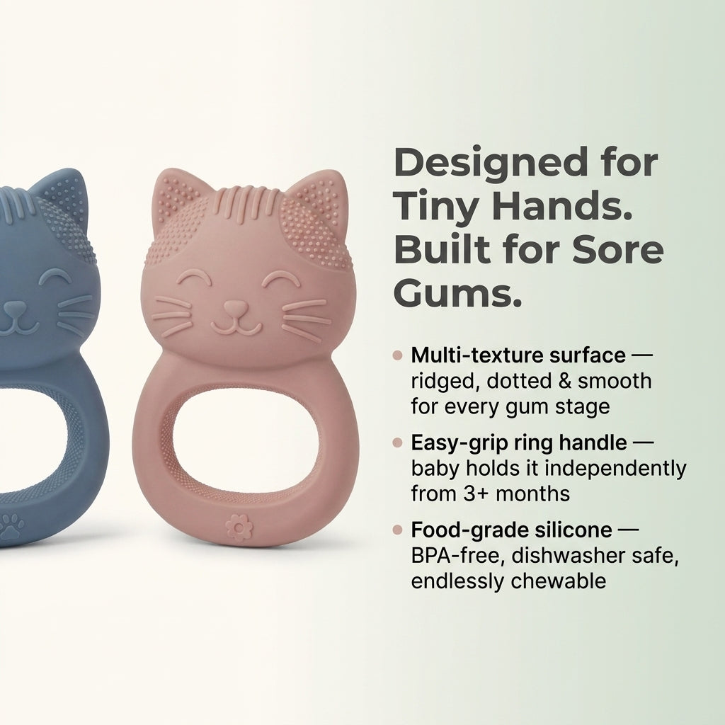 CuddleCat™ Baby Teether