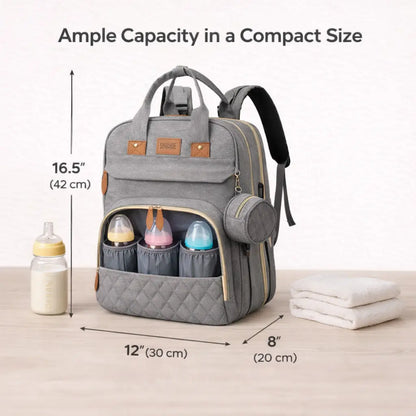 3-in-1 Diaper Backpack with Changing Station & 19 Storage Pockets