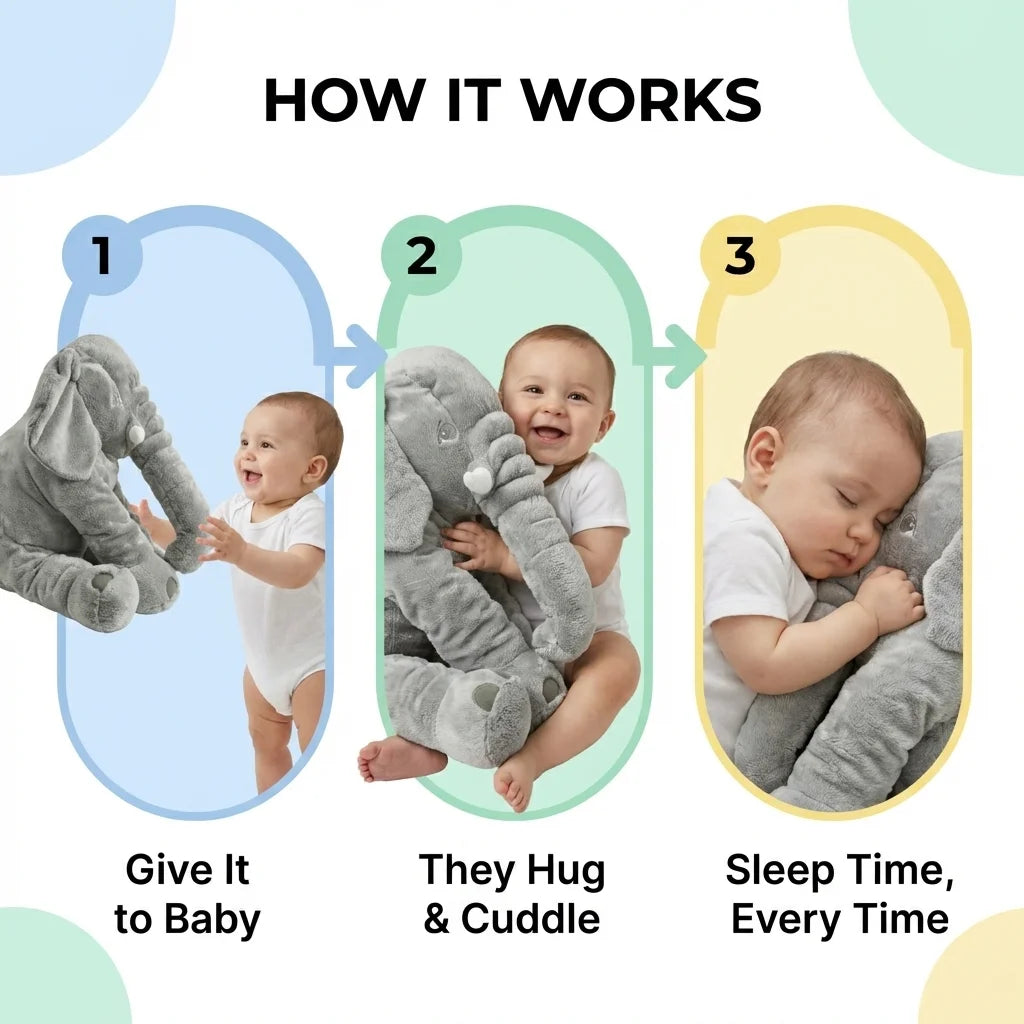 Cuddle Elephant Plush Toy For Babies