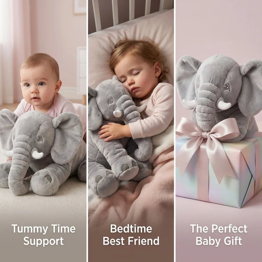 Cuddle Elephant Plush Toy For Babies