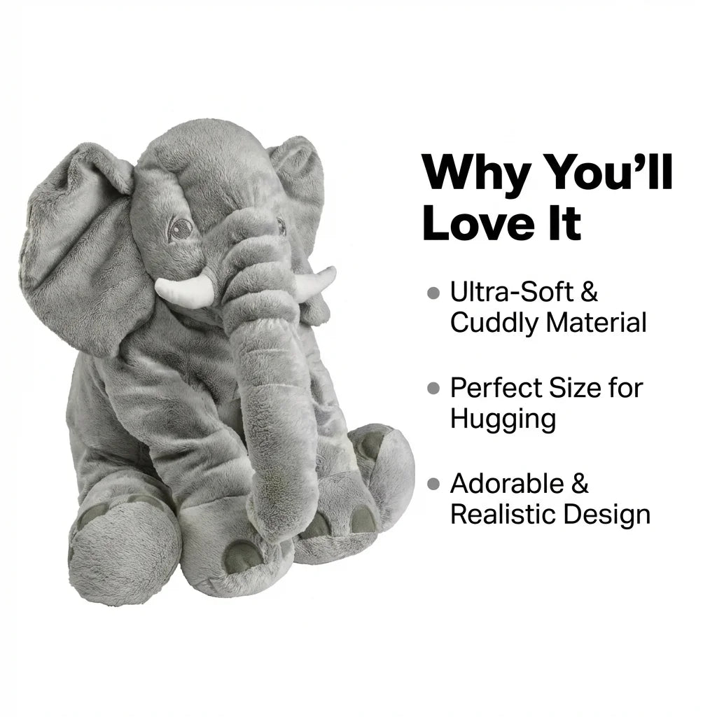 Cuddle Elephant Plush Toy For Babies