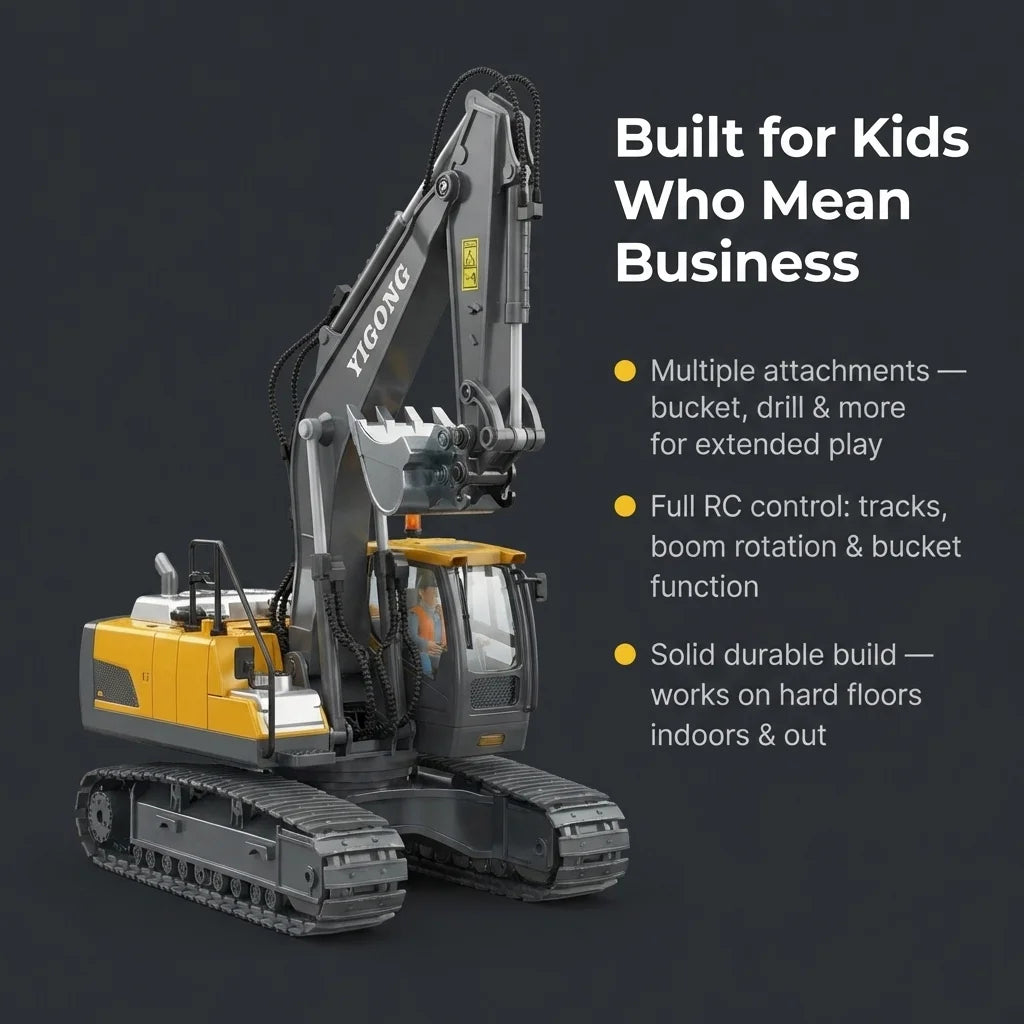 Kids Electric Excavator Toy