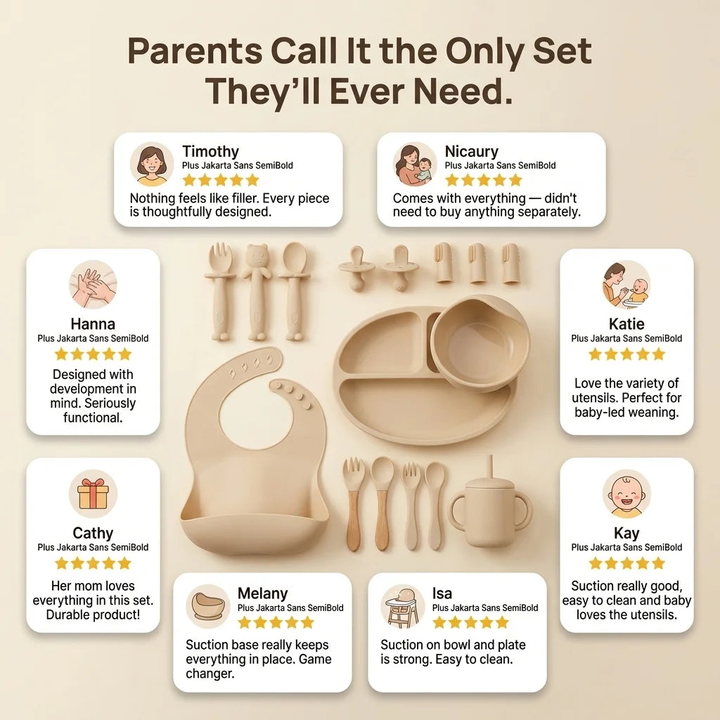 Silicone Baby Feeding Set