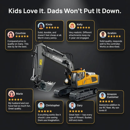Kids Electric Excavator Toy