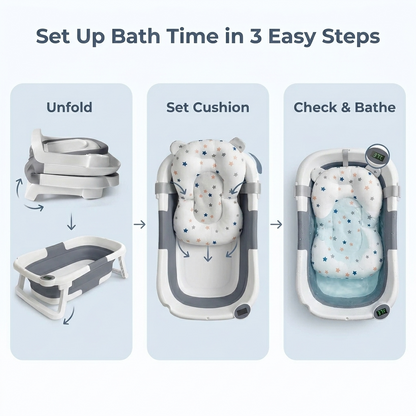 Baby Bath Tub- Safe & Cozy Bathing for Your Little One