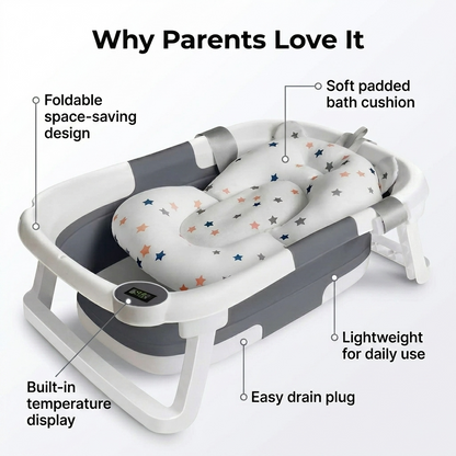 Baby Bath Tub- Safe & Cozy Bathing for Your Little One
