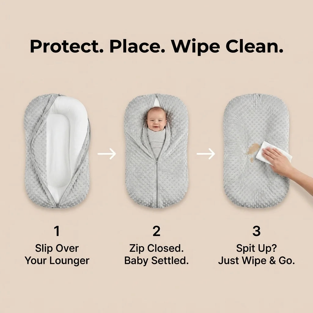 Ultra-Soft Baby Nest Lounger Cover
