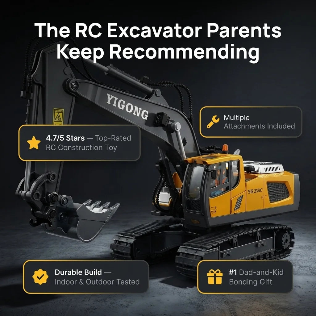 Kids Electric Excavator Toy