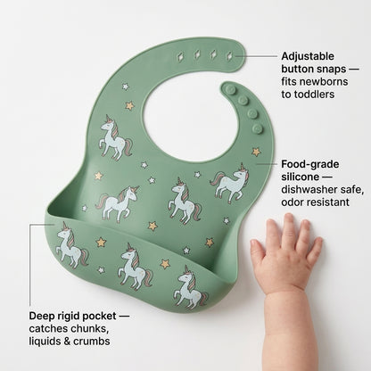 Waterproof Silicone Baby Bibs