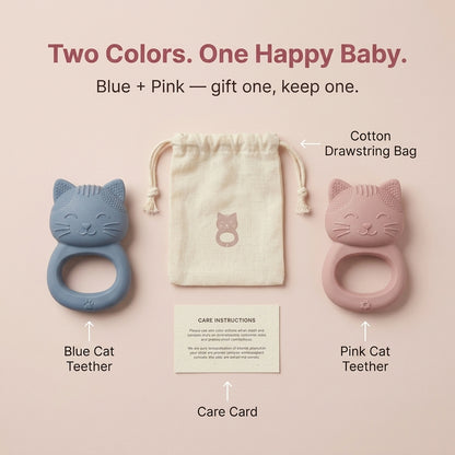 CuddleCat™ Baby Teether