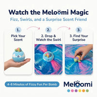 Meloomi 12-Piece Ocean Surprise Toy Bath Bomb Set