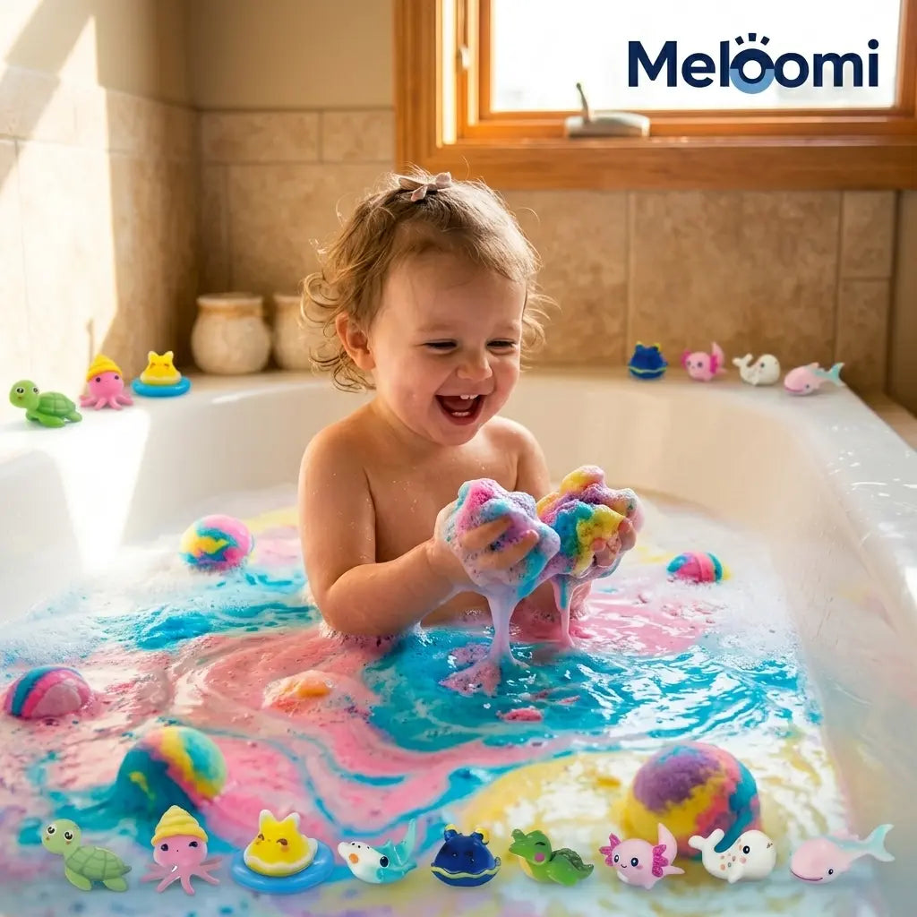 Meloomi 12-Piece Ocean Surprise Toy Bath Bomb Set