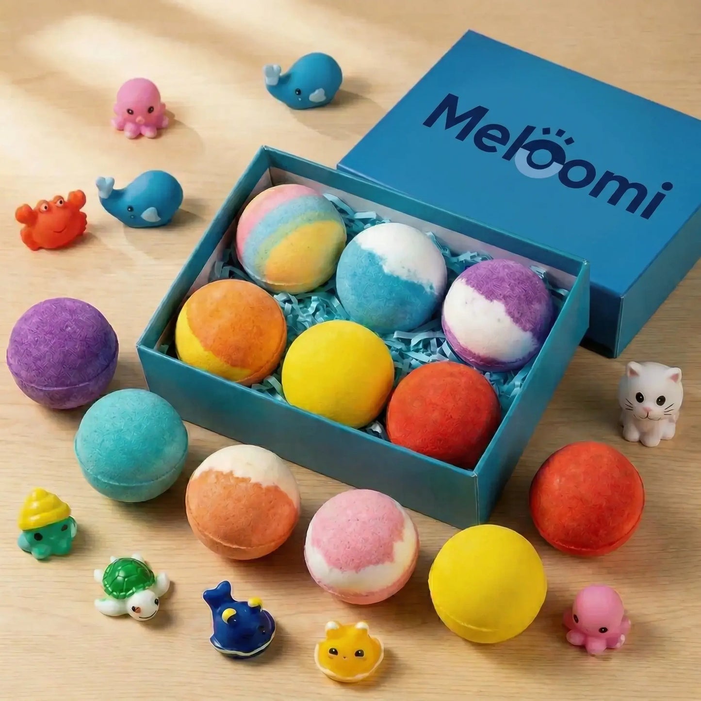 Meloomi 12-Piece Ocean Surprise Toy Bath Bomb Set