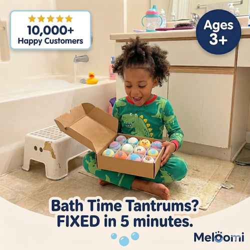 Meloomi 12-Piece Ocean Surprise Toy Bath Bomb Set